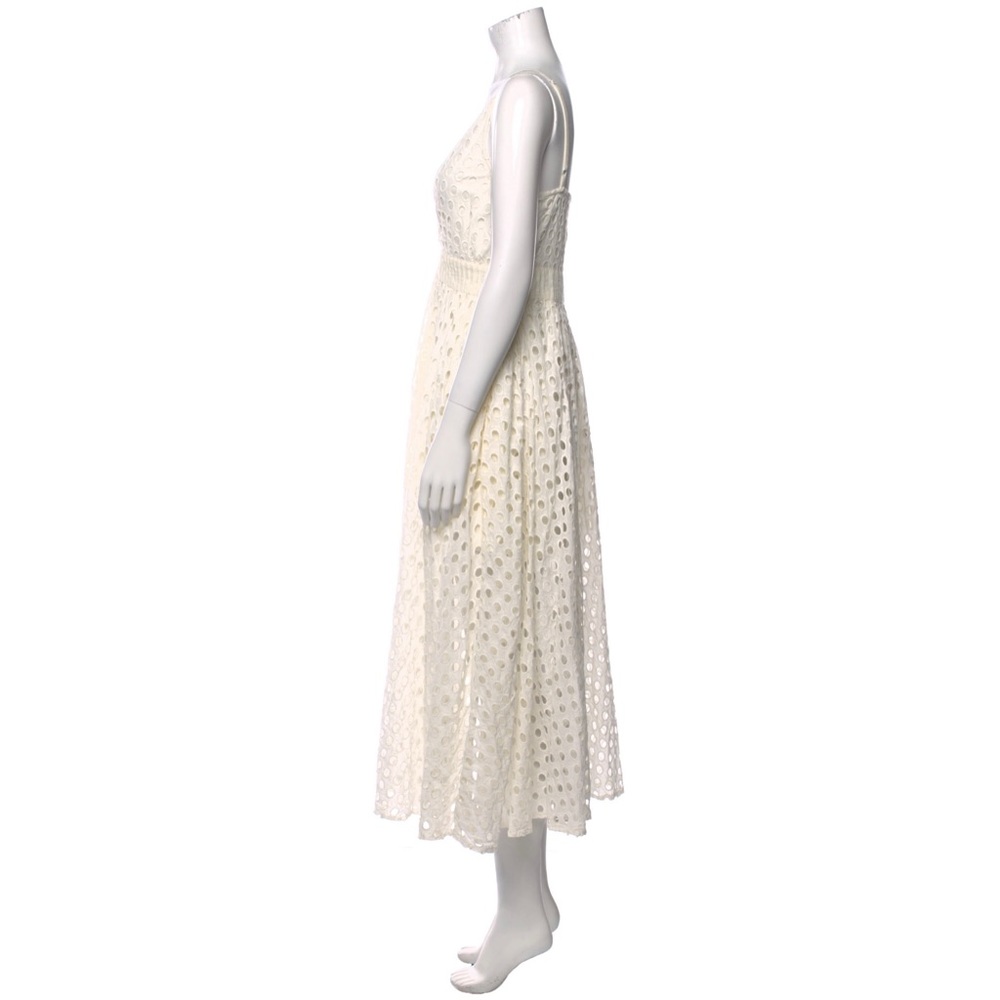 Solid & Stripe White Cotton Eyelet Midi Dress - Picture 2 of 3